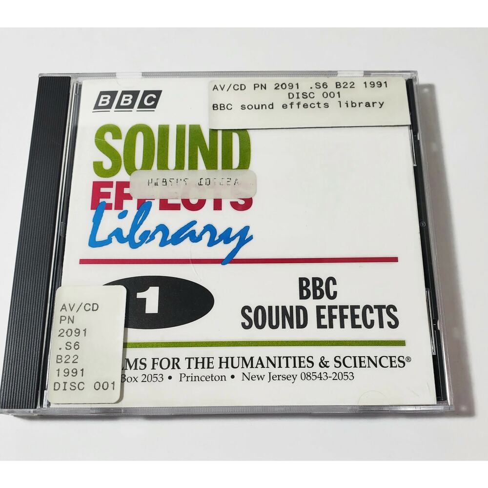 BBC Sound Effects Library Disc 1  CD 1991